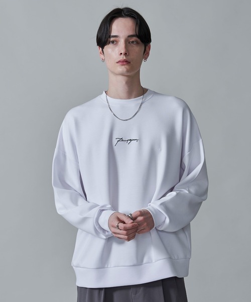 BROWNY トレーナー スウェット BROWNY/アクセ付きフォトグラフィック