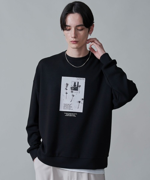 BROWNY トレーナー スウェット BROWNY/アクセ付きフォトグラフィック