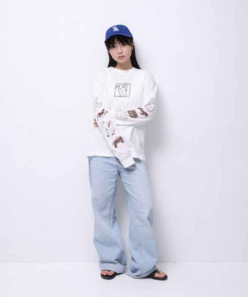 tシャツ HORSE” norahi 天竺ロンT レディース メンズ : ZOZOTOWN