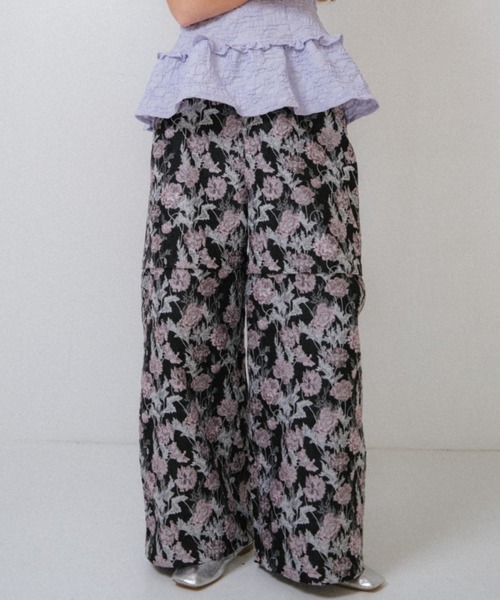 HONEY MI HONEY（ハニーミーハニー） カーゴパンツ flower jacquard