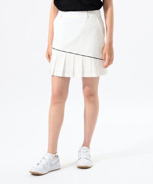 BEAMS GOLF スカート ORANGE LABEL / ロゴライン プリーツ