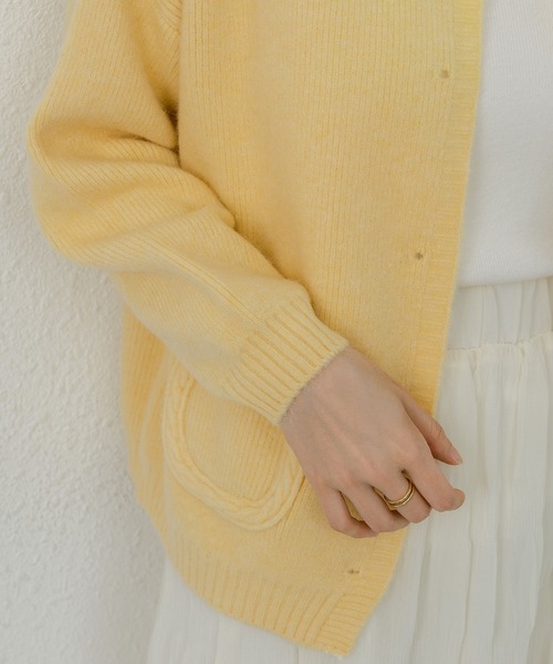 「MAISON DE THERESE」 ニットカーディガン M ピンク レディース_画像7