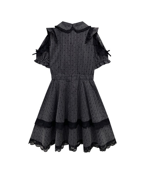 Honey Cinnamon（ハニーシナモン） ワンピース レース配色ハート