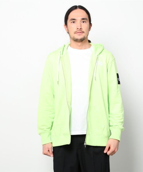 [新品] THE NORTH FACE メンズパーカー　M THE NORTH FACE 「THE FACE」 ジップアップパーカー M グリーン