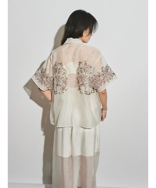 Ungrid（アングリッド） ブラウス シャツ 「Htage」エンブロイダリー