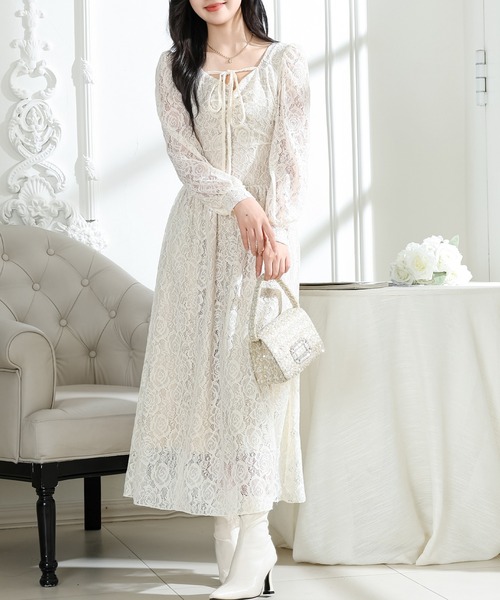 Lace Ladies（レースレディース） ワンピース 総レース ウエスト