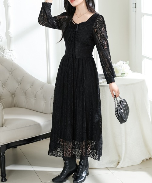 Lace Ladies（レースレディース） ワンピース 総レース ウエスト