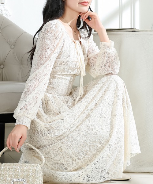 Lace Ladies（レースレディース） ワンピース 総レース ウエスト