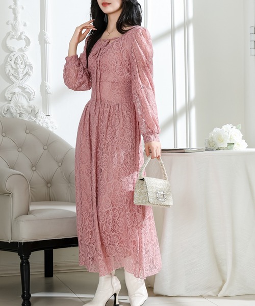 Lace Ladies（レースレディース） ワンピース 総レース ウエスト