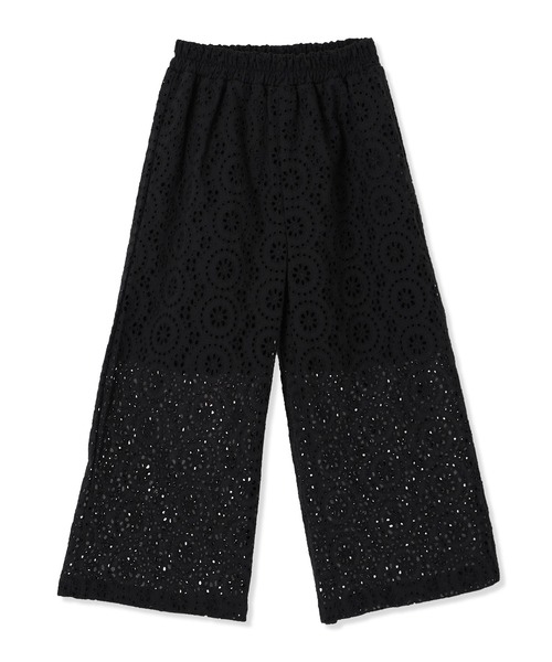 Piet ワイドパンツ パンツ 「綿100%」総レース ワイドパンツ キッズ