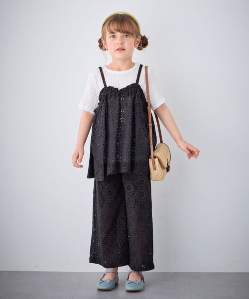 レオさま❣️ 専用子供着物リメイク 変形ワイドパンツ Piet パンツ 「綿100%」総レース ワイドパンツ キッズ 子供服