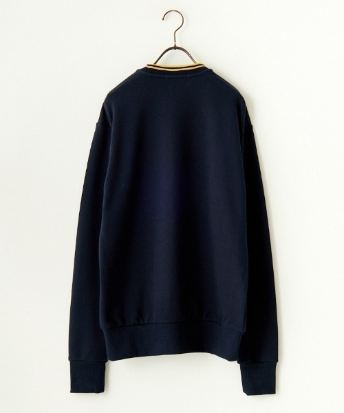 「FRED PERRY」 スウェットカットソー M ネイビー レディース FRED PERRY 「FRED PERRY」 スウェットカットソー M ネイビー