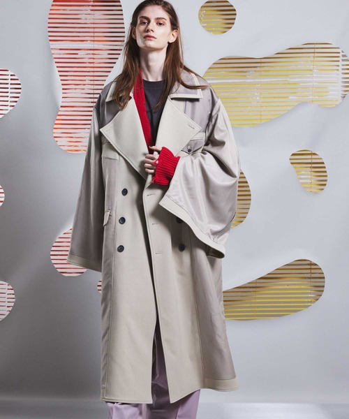 メゾンスペシャル　チェスターコート サイズ2 MAISON SPECIAL（メゾンスペシャル） チェスターコート 2 オフホワイト