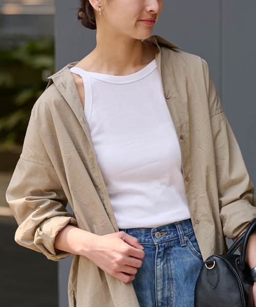 キャミソール ONIT COTTON RIB AMERICAN/S キャミソール