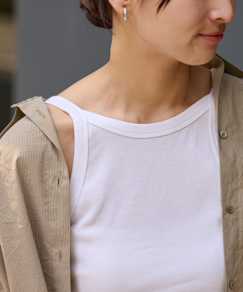 キャミソール ONIT COTTON RIB AMERICAN/S キャミソール ONIT COTTON RIB AMERICAN/S キャミソール（キャミソール