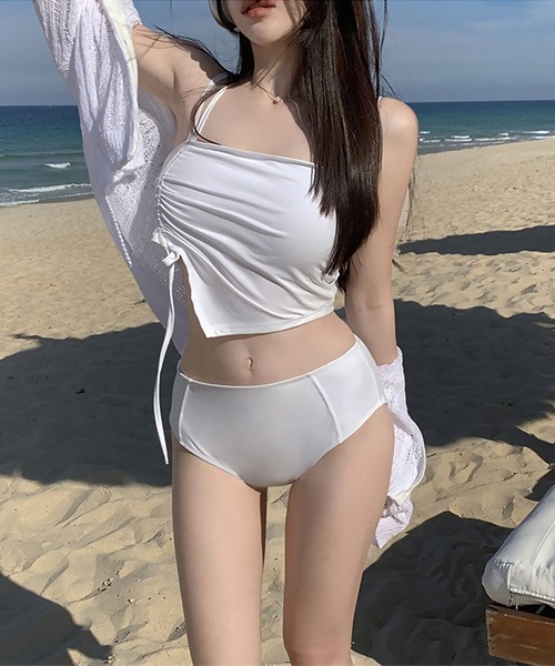 Wave & Whisper 水着 Wave ＆ Whisper アシンメトリーシャーリング