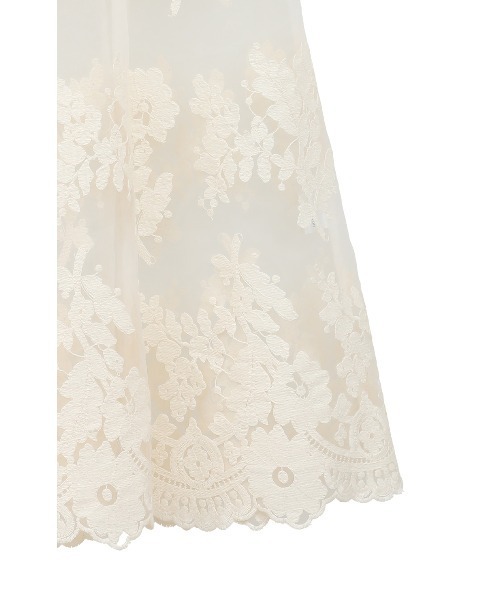 CLANE スカート CLANE/クラネ/SHEER FLOWER LACE SKIRT