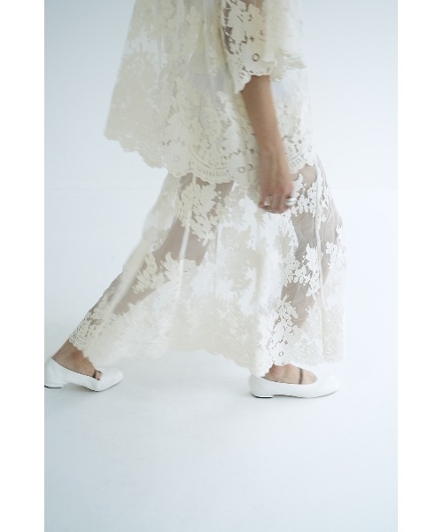 新品未使用 CLANE SHEER FLOWER LACE SKIRT サイズ1 CLANE スカート CLANE/クラネ/SHEER FLOWER LACE SKIRT