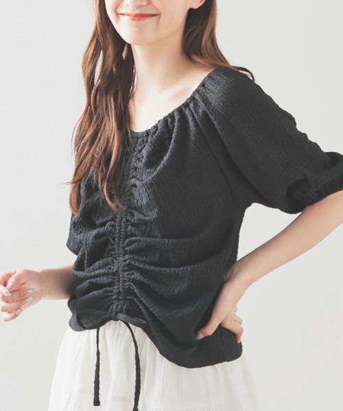 MALLONI 売れ筋商品|||マローニ Tシャツ トップス レディース Tops Black ブラック Tシャツ : トップ＆Tシャツ 向けの レディース