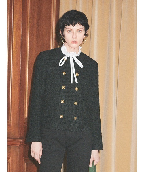 Mila Owen（ミラオーウェン） ツイードジャケット 0 ブラック