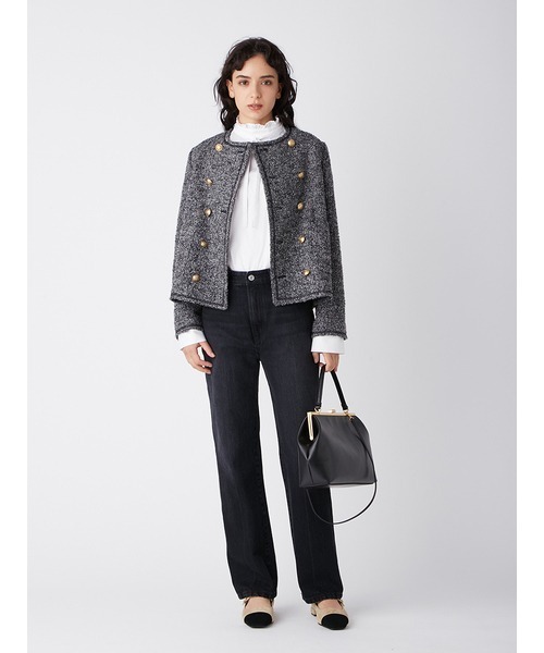 Mila Owen（ミラオーウェン） ツイードジャケット 0 ブラック