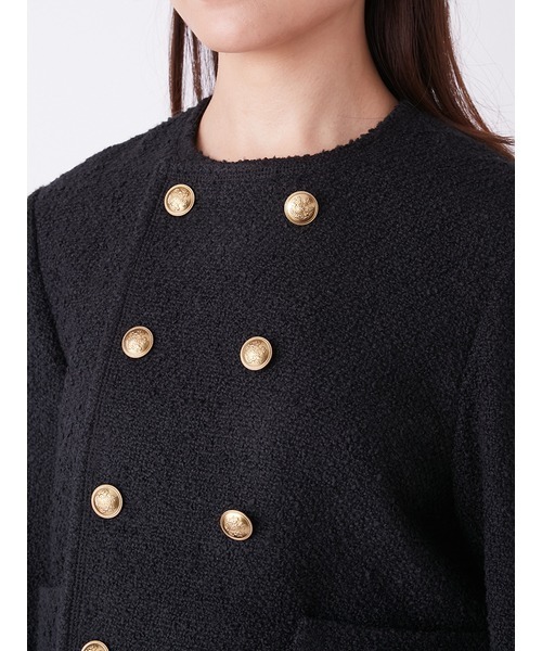 Mila Owen（ミラオーウェン） ツイードジャケット 0 ブラック