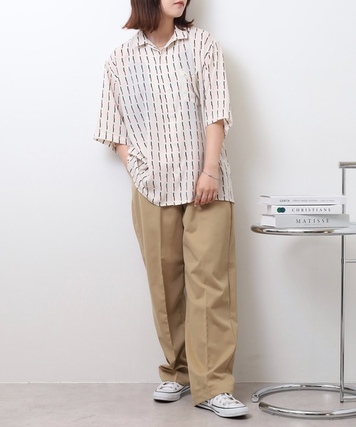 FUC半袖シャツ FUNALIVE シャツ Print open short-sleeved shirt / 総柄