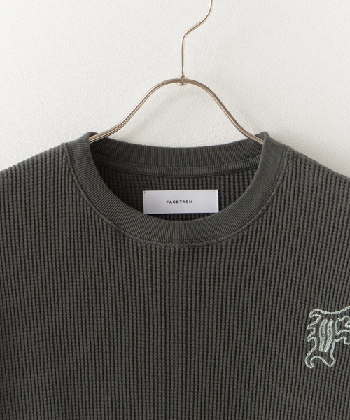 FACETASM（ファセッタズム） tシャツ WAFFLE KNIT TEE 半袖Tシャツ 秋