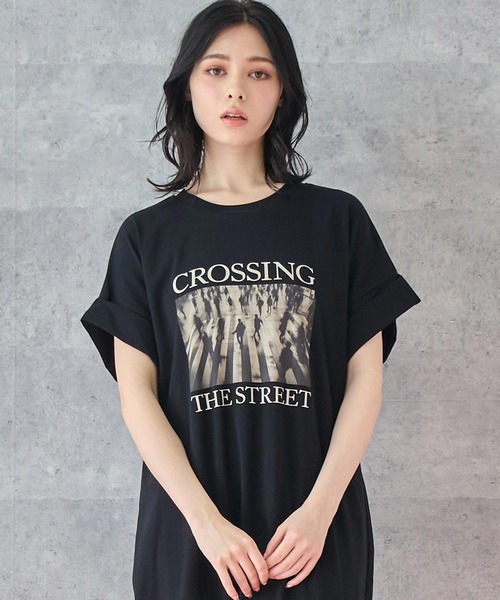 フォトプリントフォト プリント Tシャツワンピース ANAP ワンピース フォトプリント Tシャツ : ZOZOTOWN Yahoo!店