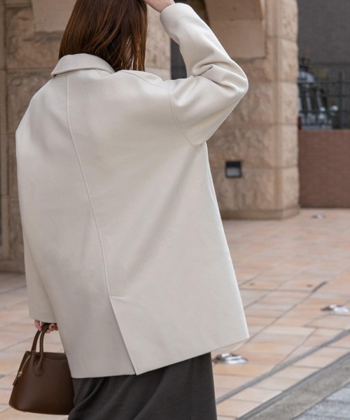 「FORK&SPOON」 ピーコート 1 チャコールグレー レディース_画像5