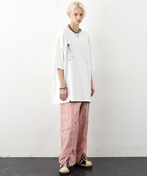 「AIVER」 半袖Tシャツ LARGE ホワイト メンズ