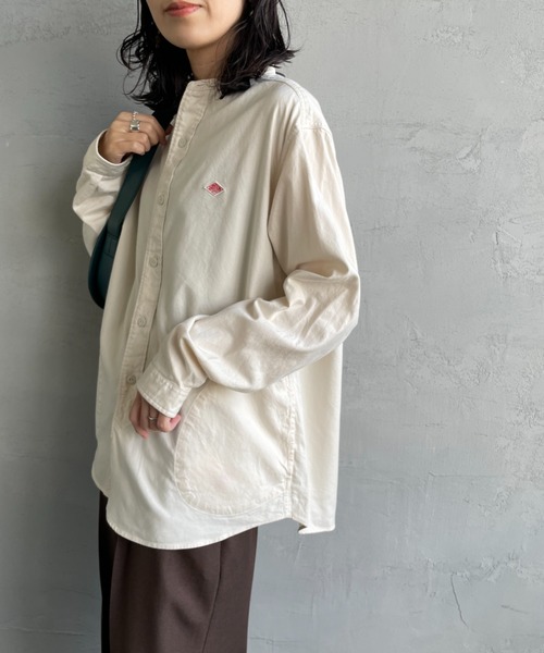 Danton 「DANTON」 長袖ブラウス 42 キナリ レディース