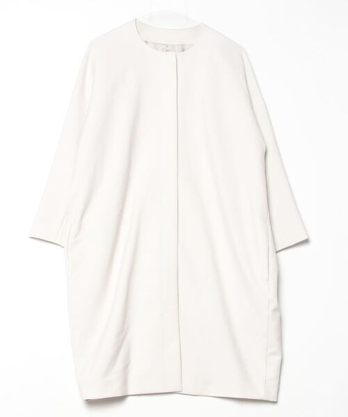 BEARDSLEY ビアズリー　ノーカラーコート オフホワイト Beardsley ノーカラー コート オフホワイト BEARDSLEY（ビアズリー）の