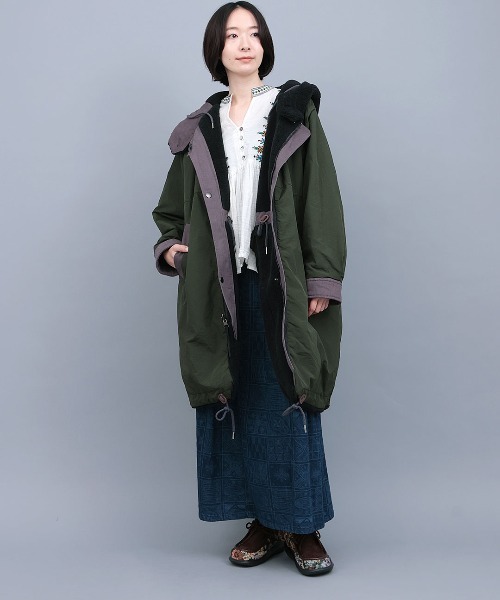 チチカカ（TITICACA） モッズコート コート ボア×キルトリバーシブル