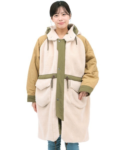 チチカカ（TITICACA） モッズコート コート ボア×キルトリバーシブル