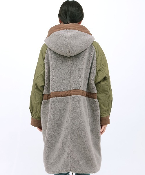 チチカカ（TITICACA） モッズコート コート ボア×キルトリバーシブル