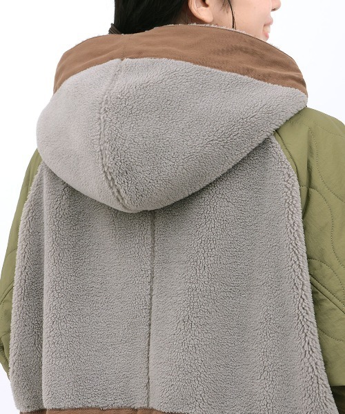 チチカカ（TITICACA） モッズコート コート ボア×キルトリバーシブル
