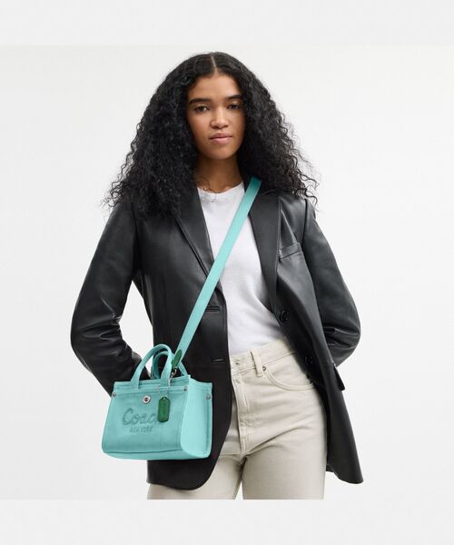 COACH ミントグリーン ショルダーバッグ COACH ショルダーバッグ バッグ カーゴ トート 20 レディース