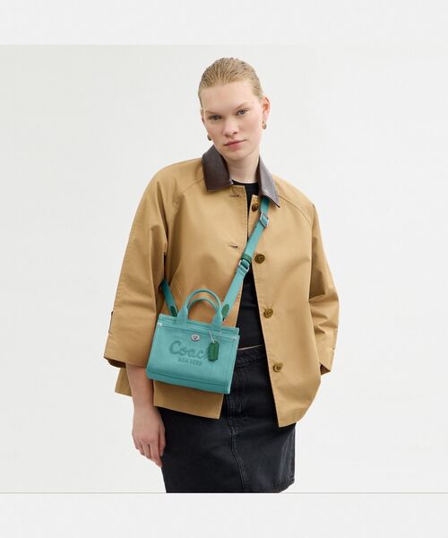 新作 COACH◆2Way カーゴ トート バッグ 20・パッチワーク CAO32 COACH ショルダーバッグ バッグ カーゴ トート 20 レディース
