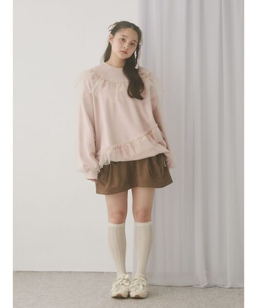 merry jenny トレーナー スウェット チュールパフスウェット