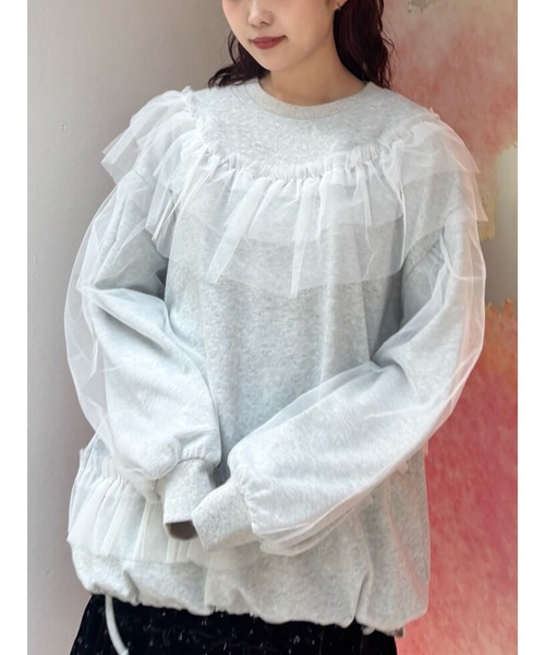 merry jenny（メリージェニー） トレーナー スウェット チュールパフ