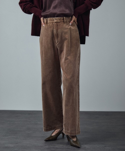 サロン アダム エ ロペ（SALON adam et rope’ ）/フェードコーデュロイパンツ / セットアップ対応 SALON adam et rope'（サロン アダム エ ロペ） パンツ フェード