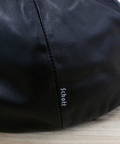 Schott N.Y.C キャップ 帽子 LEATHER B.B CAP メンズ レディース
