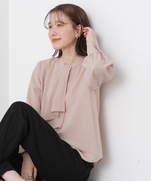 「N.（N. Natural Beauty Basic）」 長袖ブラウス MEDIUM ベージュ レディース