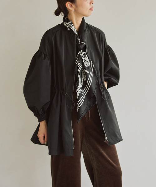 VERMEIL par iena コート アウター 「追加」ノーカラーギャザー