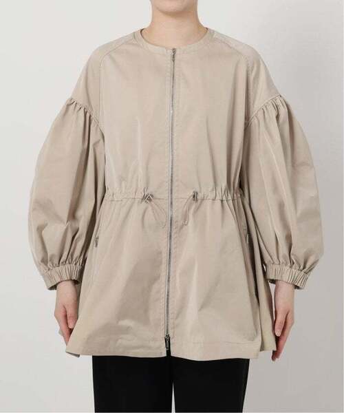 ★未使用★【VERMEIL par iena】ZIPブルゾン VERMEIL par iena ブルゾン アウター ノーカラーギャザーZIP