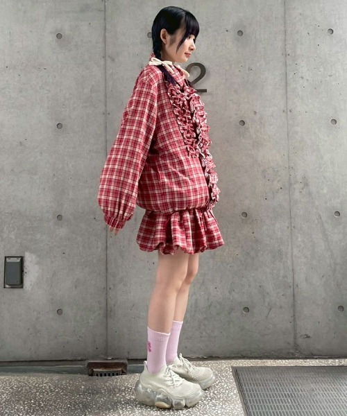 CANDY STRIPPER チェック柄 ジャケット キャンディストリッパー Candy Stripper COMBINED TAILORED JACKET