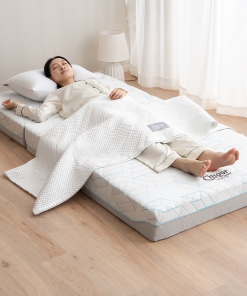 ベッド 寝具 ベッドスロー ポリエステルサテン生地_5