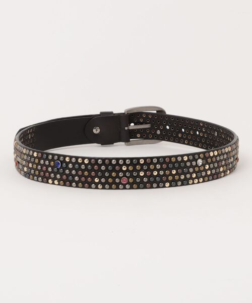 ベルト 本革 スタッズ ワイドレザーベルト メンズ レディース