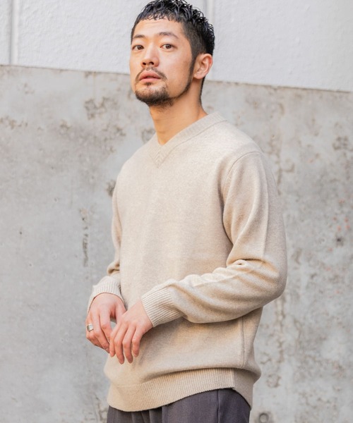「URBAN RESEARCH ROSSO MEN」 Vネックニット MEDIUM ネイビー メンズ_画像5
